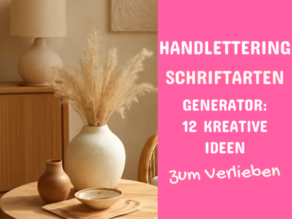 Handlettering Schriftarten Generator: 12 kreative Ideen zum Selbermachen