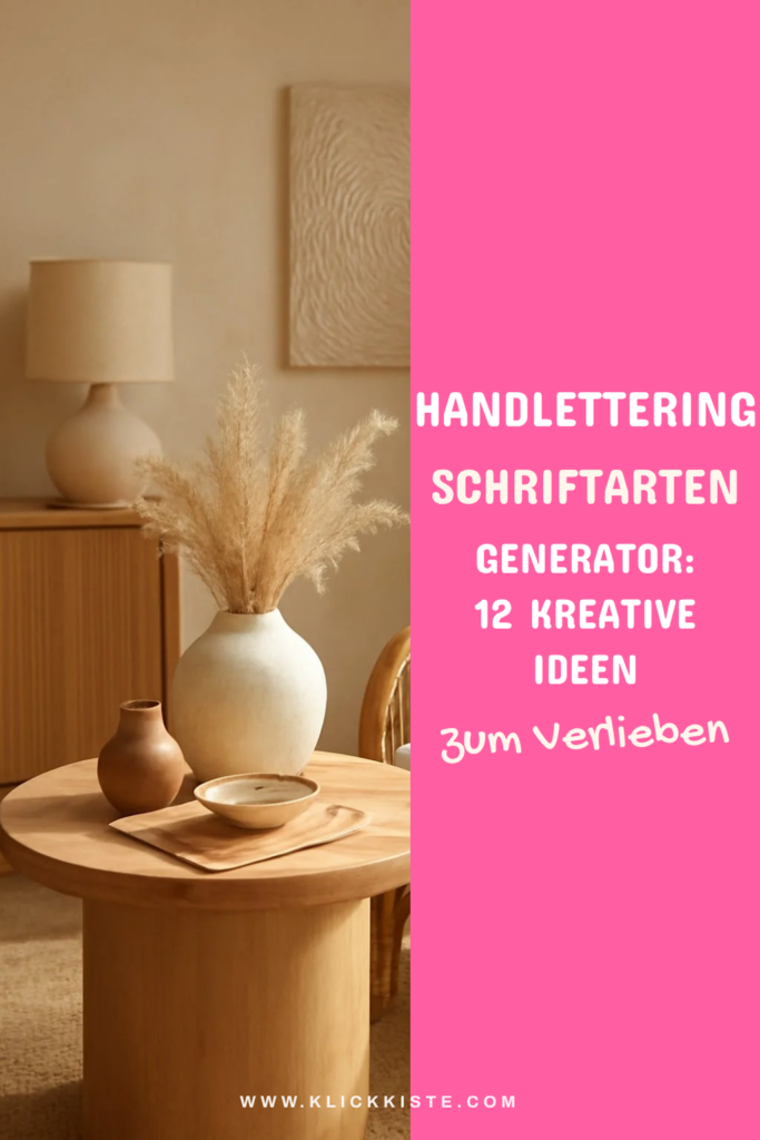 Handlettering Schriftarten Generator: 12 kreative Ideen zum Selbermachen