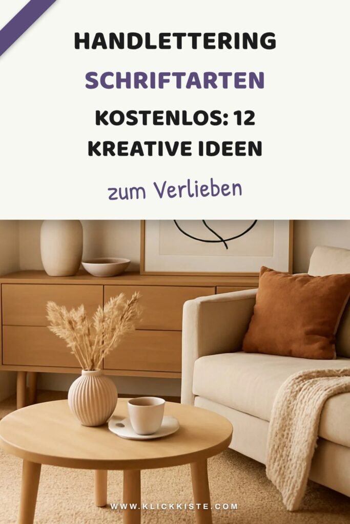 Handlettering Schriftarten Kostenlos: 12 kreative Ideen zum Selbermachen