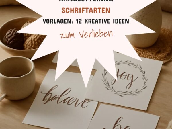 Handlettering Schriftarten Vorlagen: 12 kreative Ideen zum Selbermachen