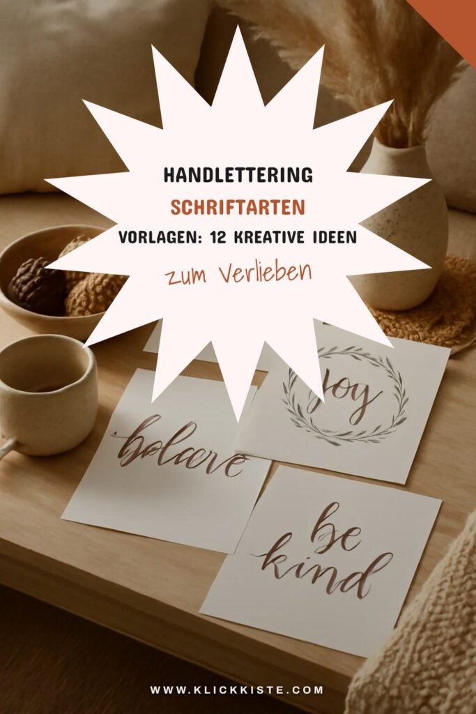 Handlettering Schriftarten Vorlagen: 12 kreative Ideen zum Selbermachen