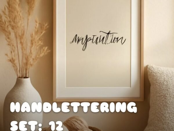 Handlettering Set: 12 kreative Ideen zum Selbermachen