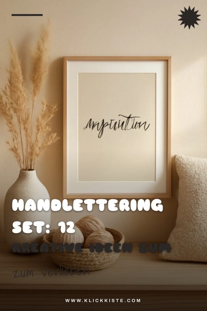 Handlettering Set: 12 kreative Ideen zum Selbermachen