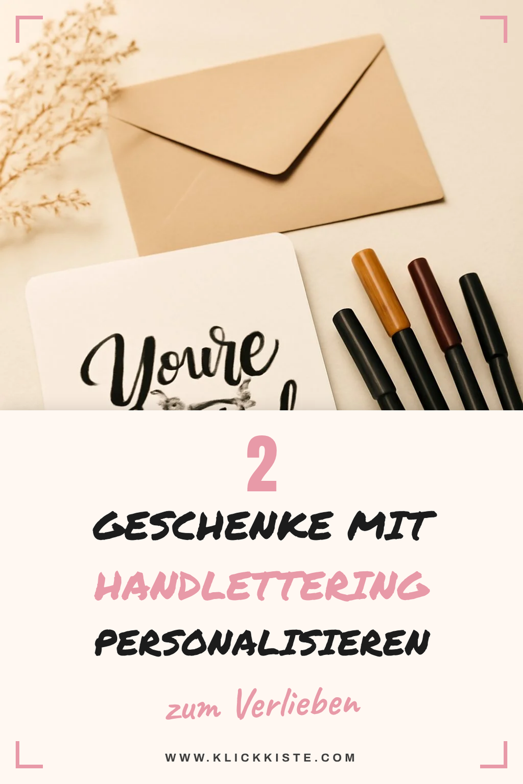 Personalisierte Geschenke mit Handlettering