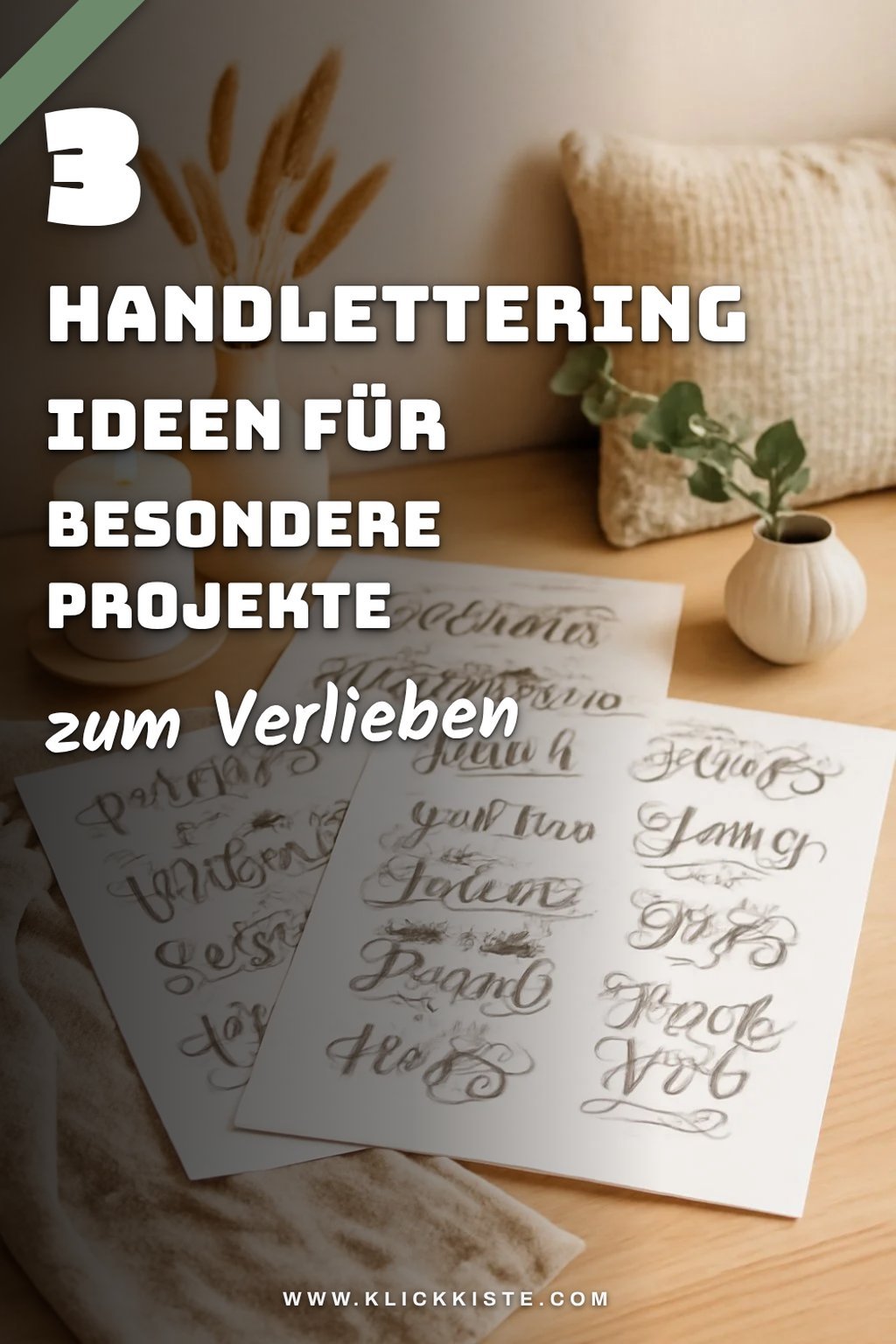 Handlettering für besondere Projekte