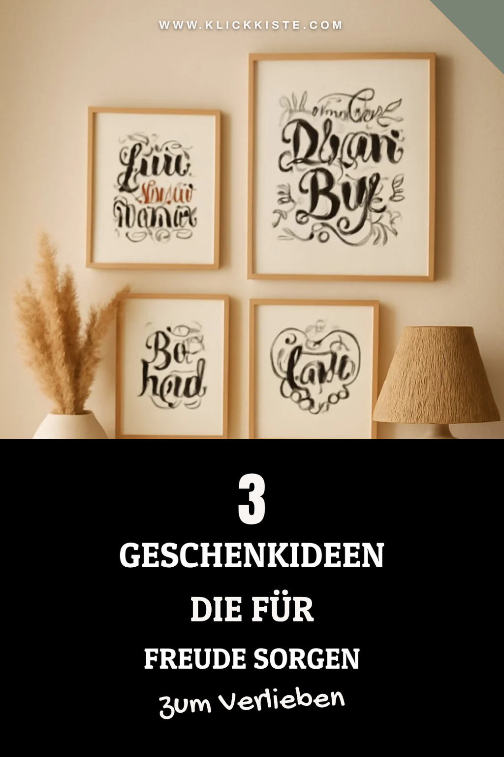 Einzigartige Geschenke mit Handlettering Vorlagen