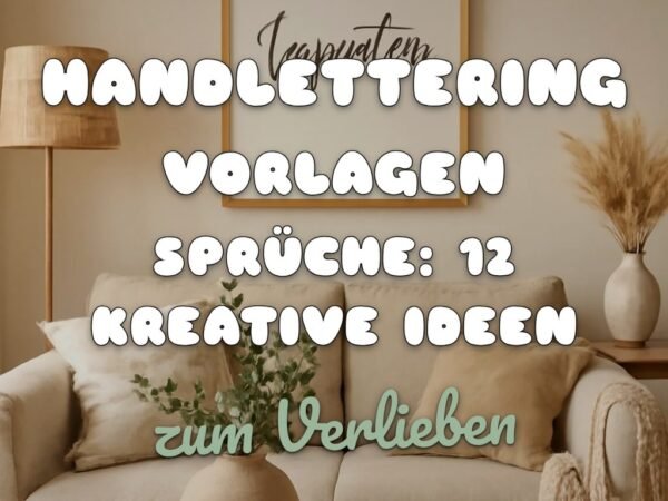 Handlettering Vorlagen Sprüche: 12 kreative Ideen zum Selbermachen