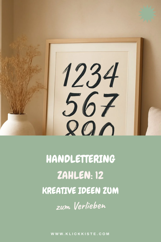 Handlettering Zahlen: 12 kreative Ideen zum Selbermachen