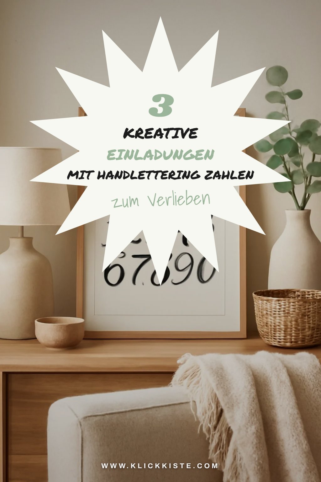 So machst du deine Einladungen unvergesslich mit Handlettering Zahlen