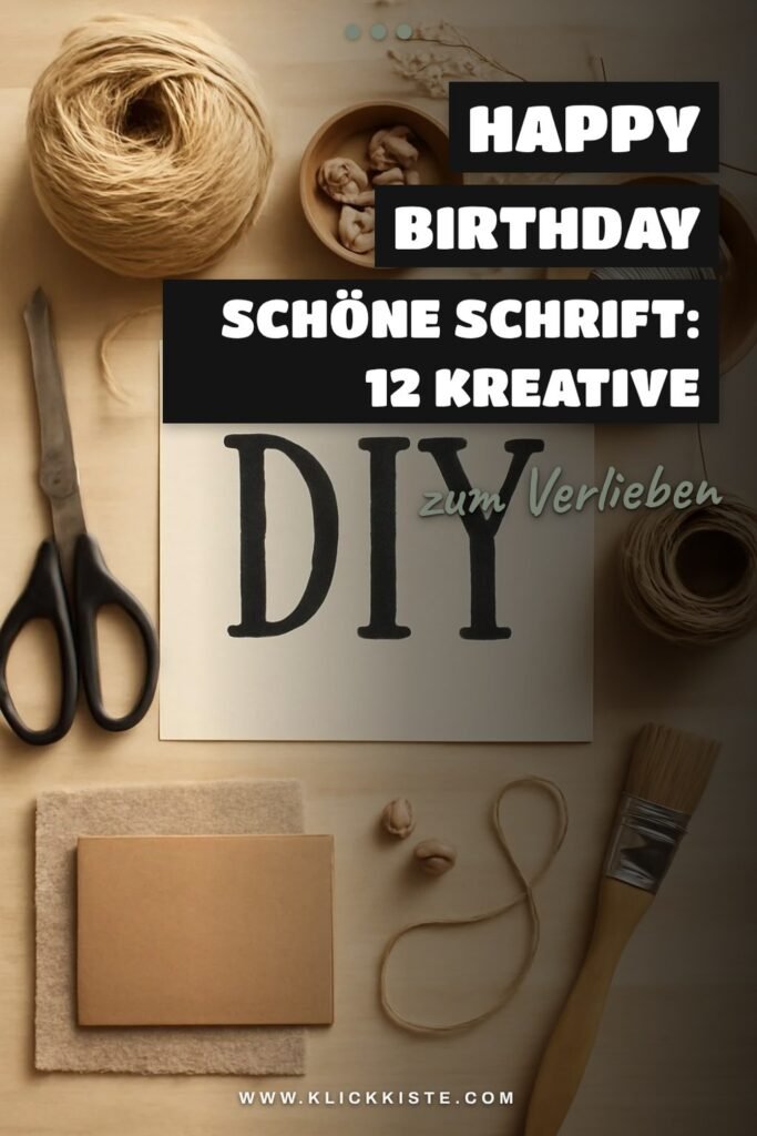 Happy Birthday Schöne Schrift: 12 kreative Ideen zum Selbermachen