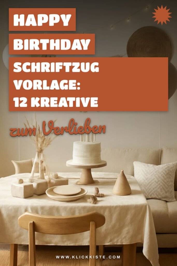 Happy Birthday Schriftzug Vorlage: 12 kreative Ideen zum Selbermachen
