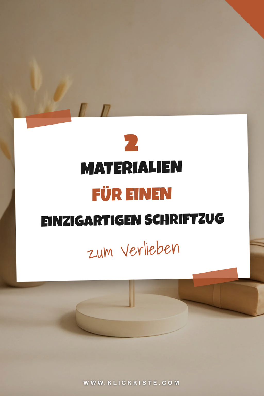 Besondere Materialien für deinen Schriftzug