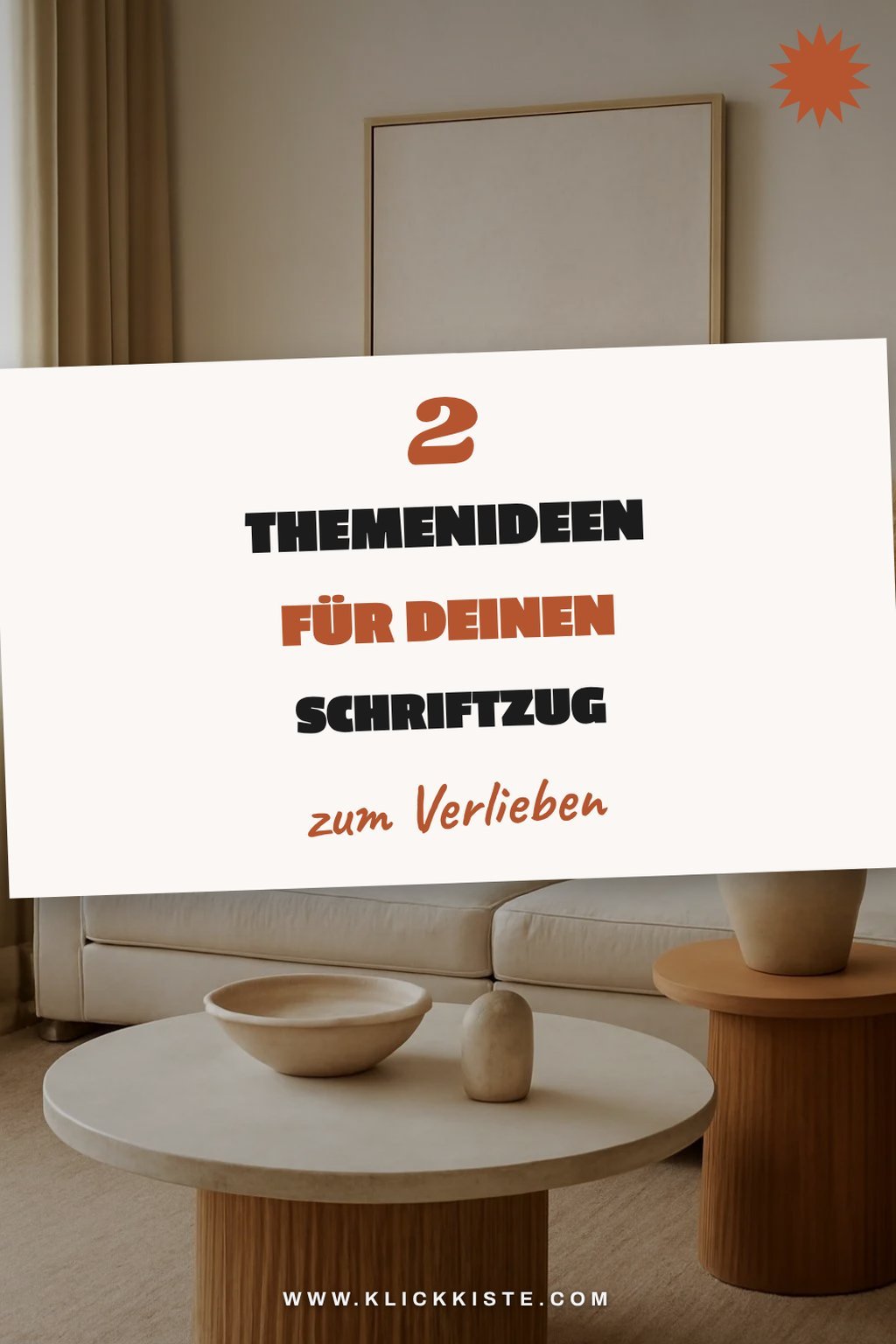 Schriftzüge für verschiedene Themen