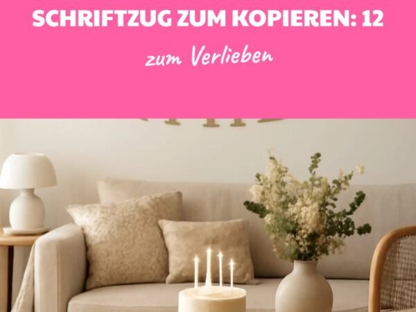 Happy Birthday Schriftzug zum Kopieren: 12 kreative Ideen zum Selbermachen