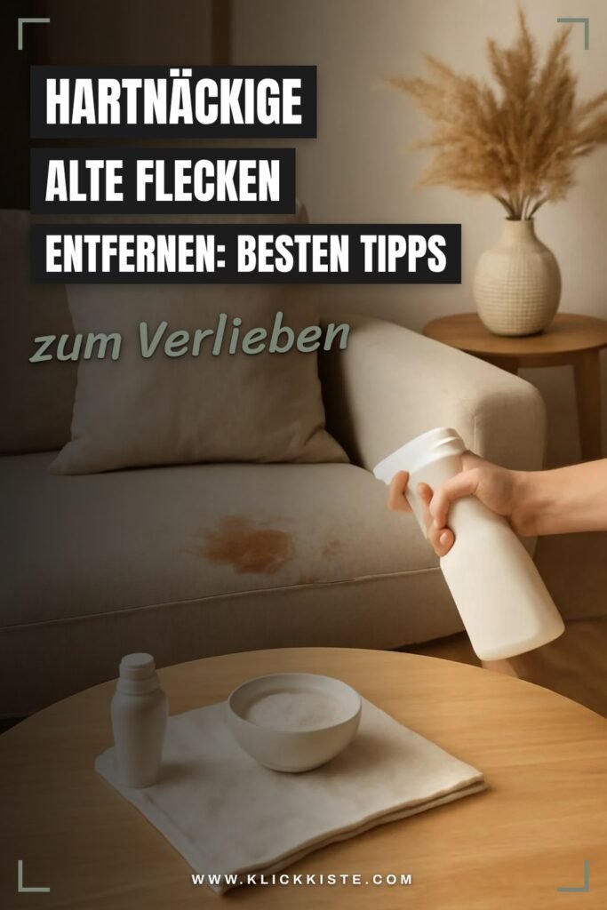 Hartnäckige Alte Flecken Entfernen: Die besten Tipps & Hausmittel