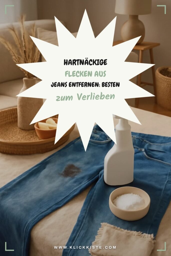 Hartnäckige Flecken aus Jeans Entfernen: Die besten Tipps & Hausmittel