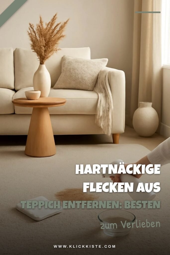 Hartnäckige Flecken aus Teppich Entfernen: Die besten Tipps & Hausmittel