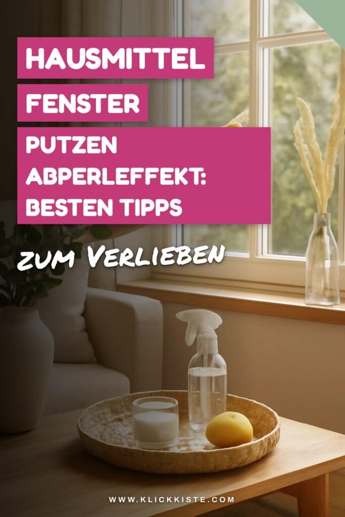 Hausmittel Fenster Putzen Abperleffekt: Die besten Tipps & Hausmittel