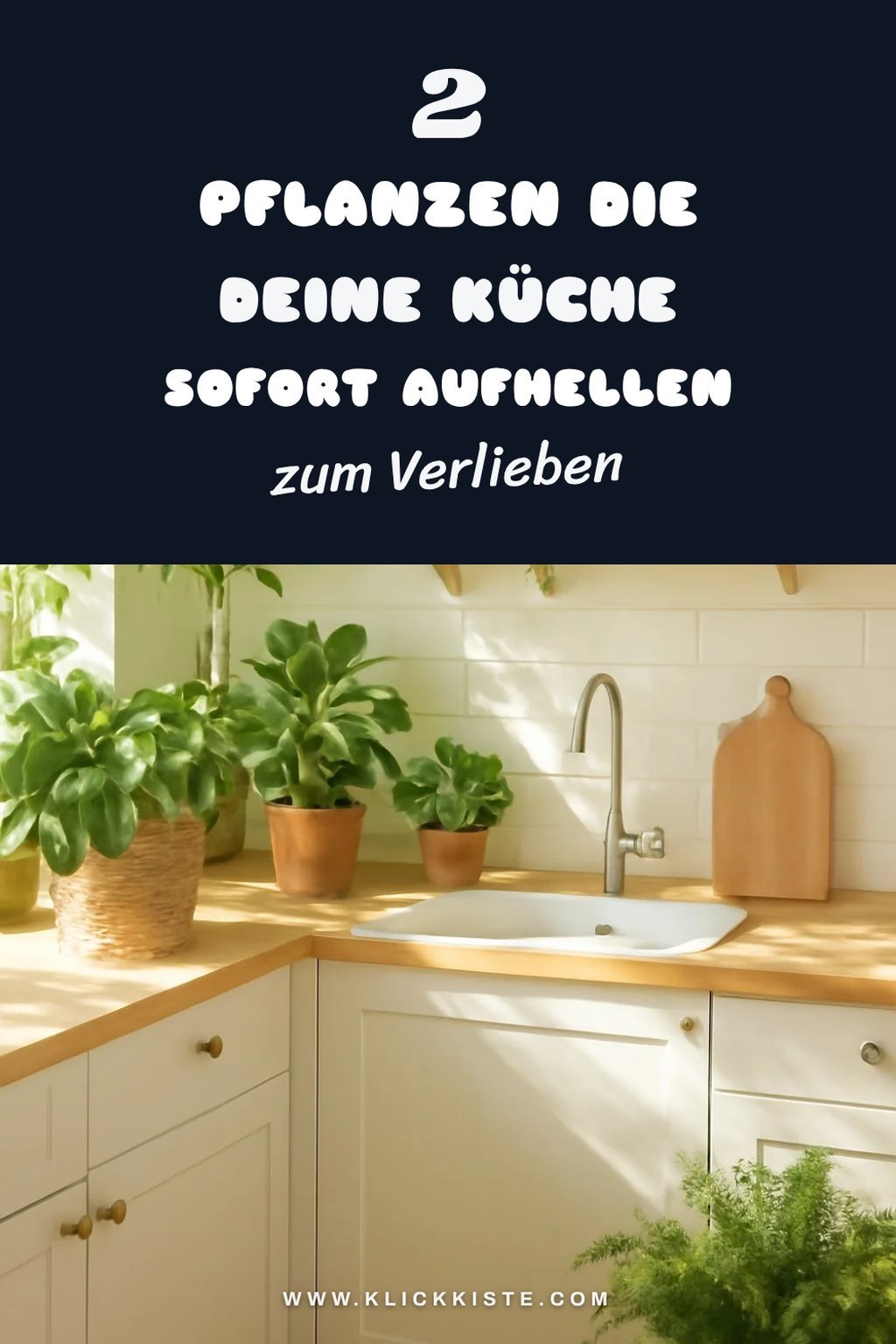 So schaffst du mit Pflanzen eine helle Küchen-Oase