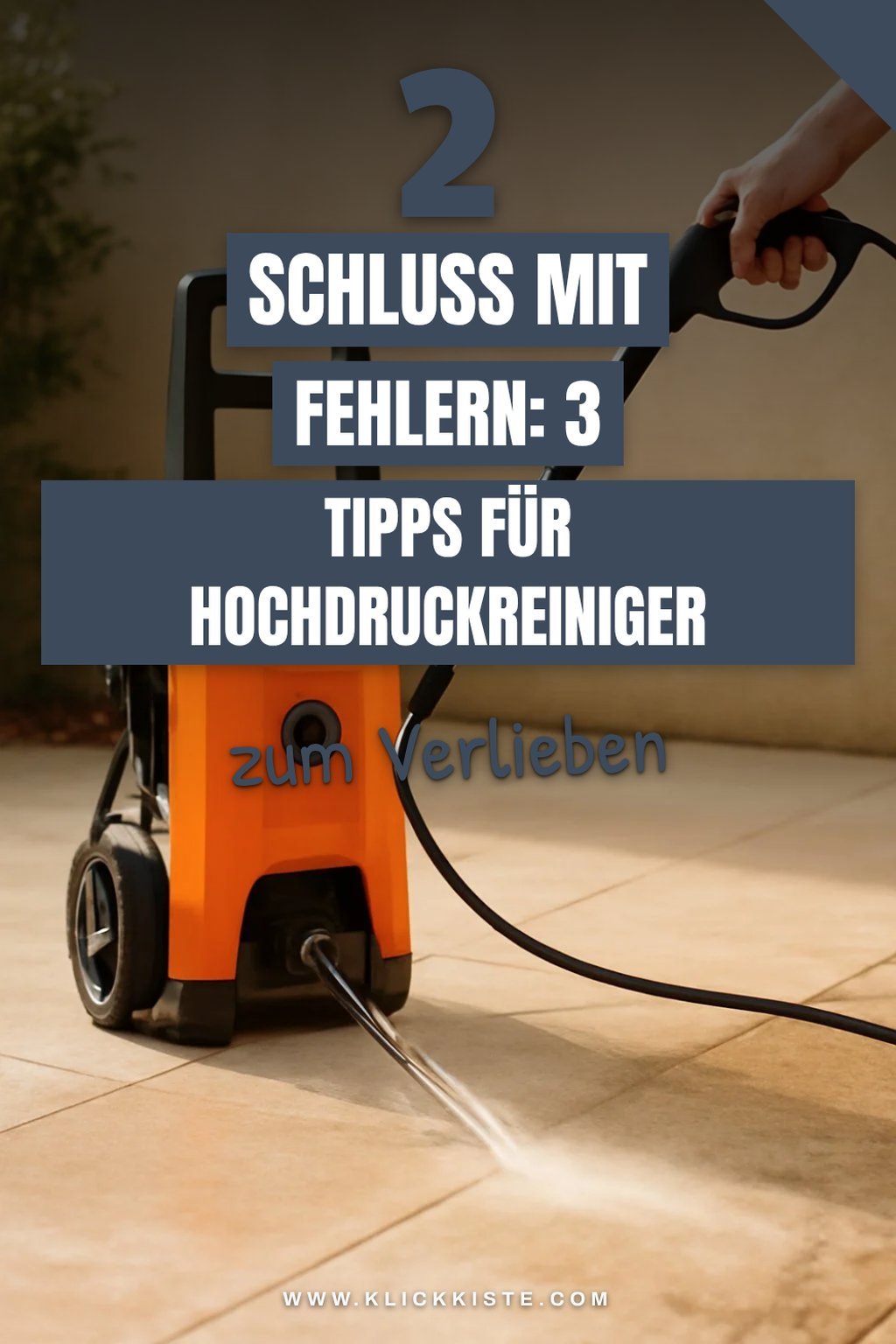 Häufige Fehler beim Hochdruckreinigen