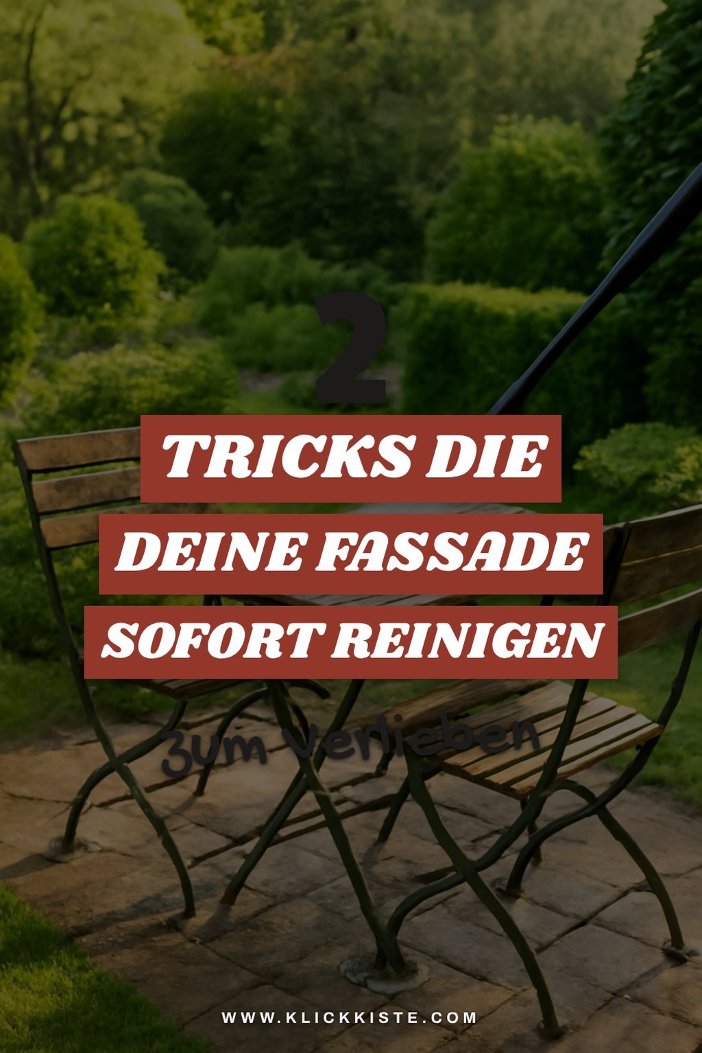 Fassaden und Zäune sauber halten