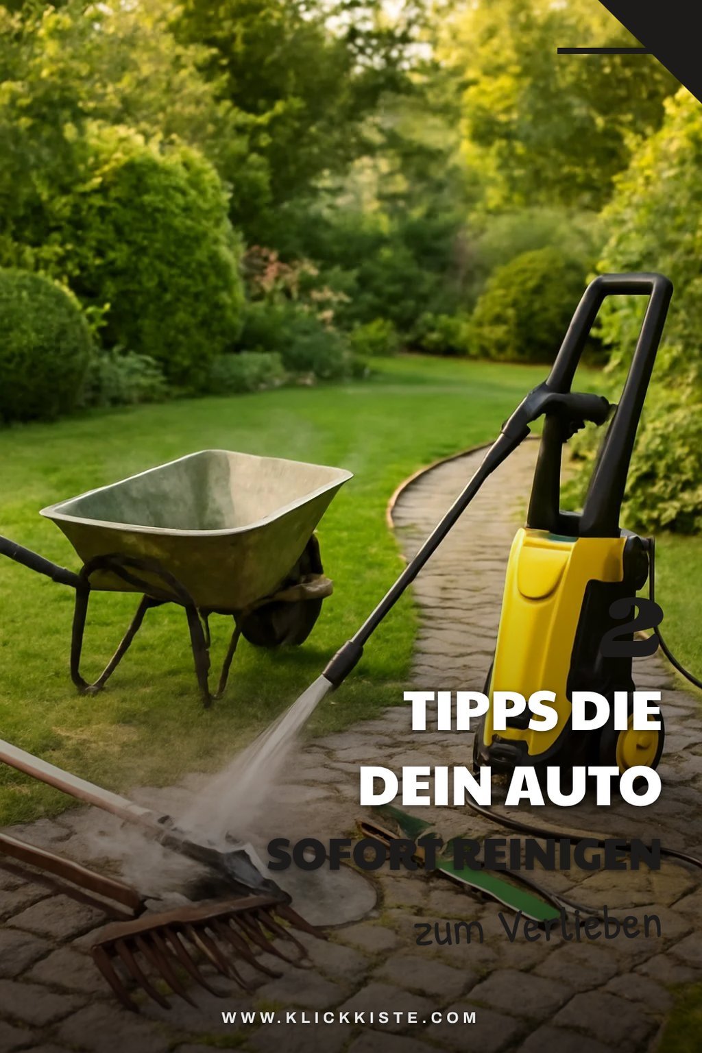 Autos und Fahrräder blitzsauber machen