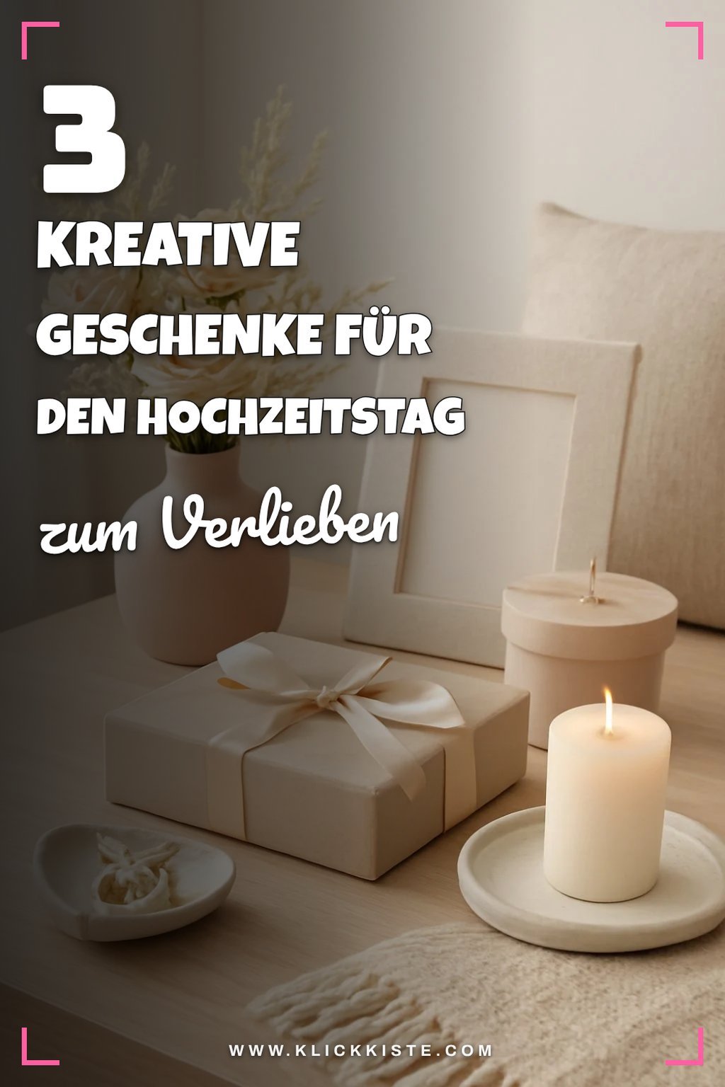 Entdecke 5 kreative Geschenkideen für den Hochzeitstag