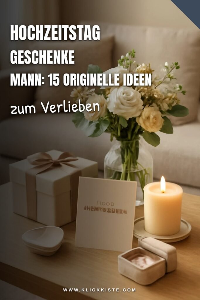 Hochzeitstag Geschenke Mann: 15 originelle Ideen für 2026