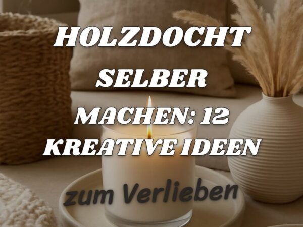 Holzdocht Selber Machen: 12 kreative Ideen zum Selbermachen