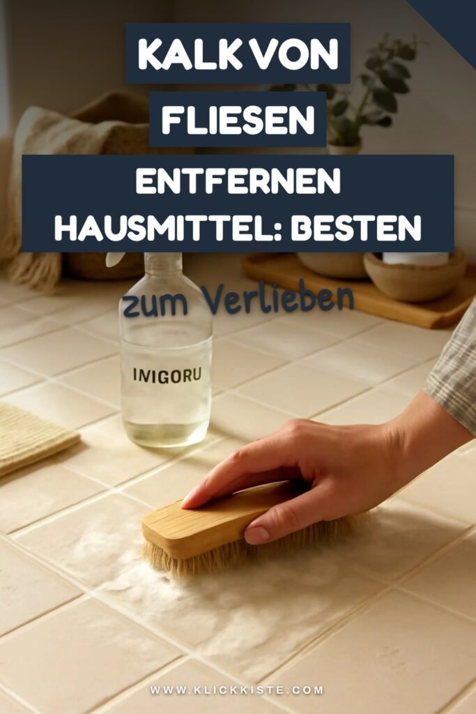 Kalk von Fliesen Entfernen Hausmittel: Die besten Tipps & Hausmittel