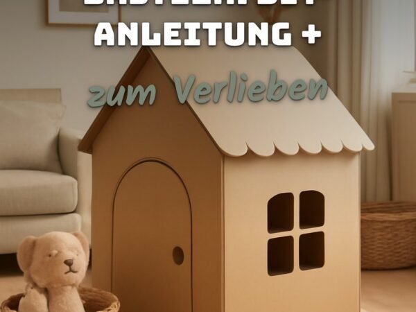 Kartonhäuser für Kinder basteln: DIY-Anleitung + Tipps