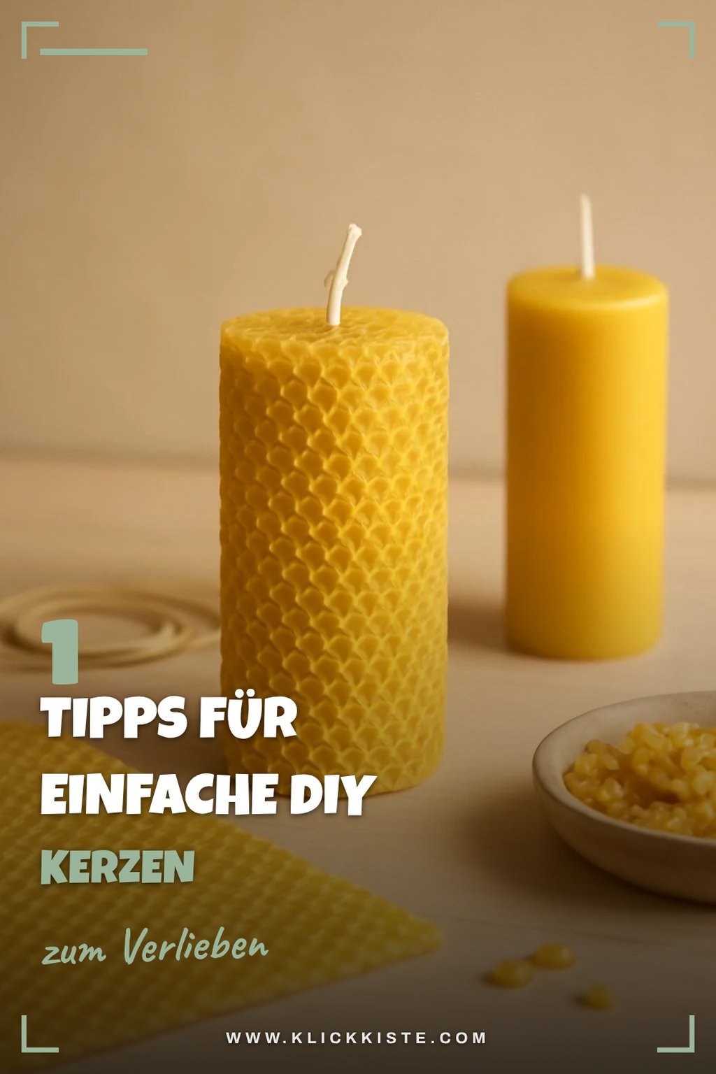 Diese Tipps machen Kerzen aus Bienenwachsplatten einfacher