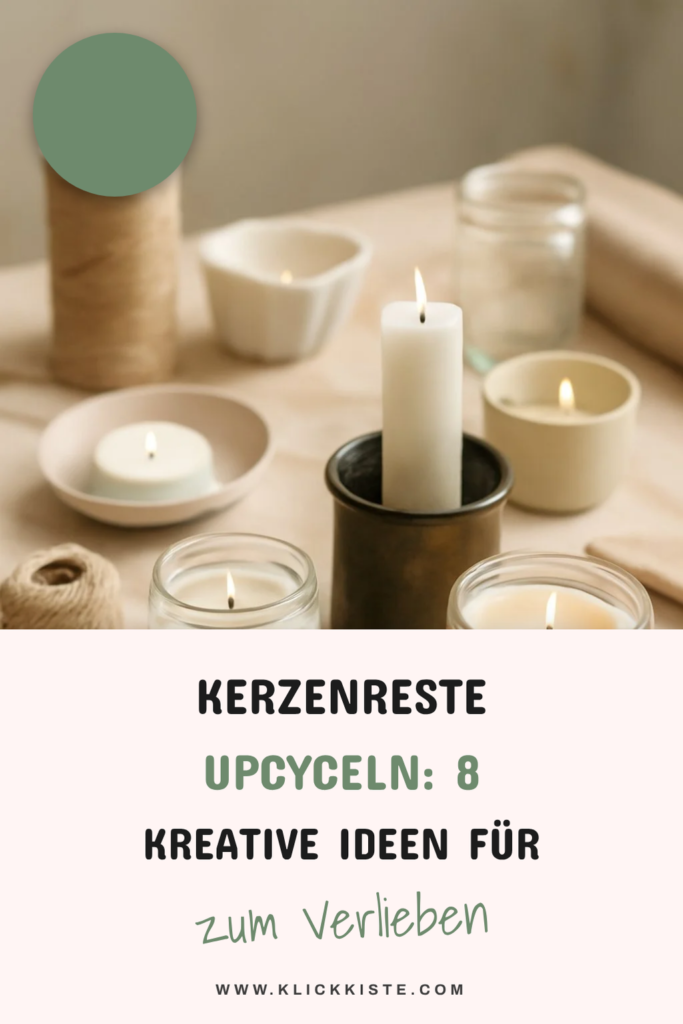 Kerzenreste upcyceln: 8 kreative Ideen für neue Kerzen + Deko