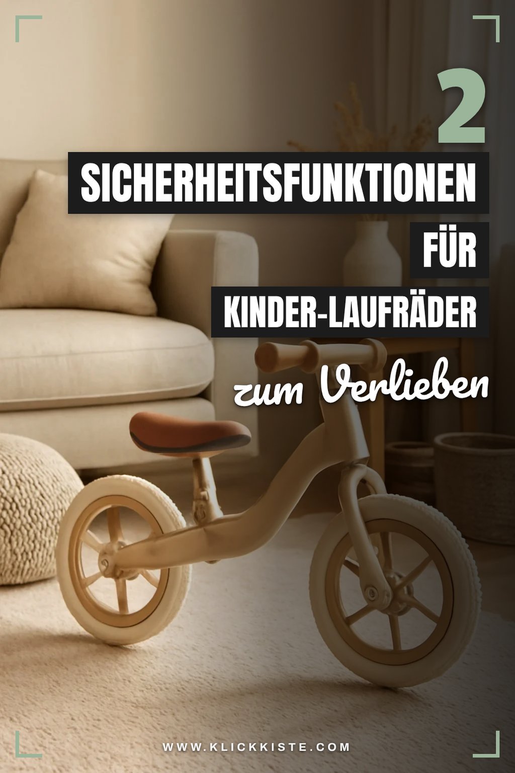 Sicherheitsmerkmale bei Kinder-Laufrädern