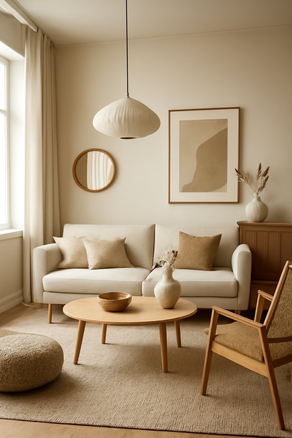 10 Japandi-Wohnzimmer-Ideen für ruhige + reduzierte Räume — Japandi-Wohnzimmer-Ideen ruhige