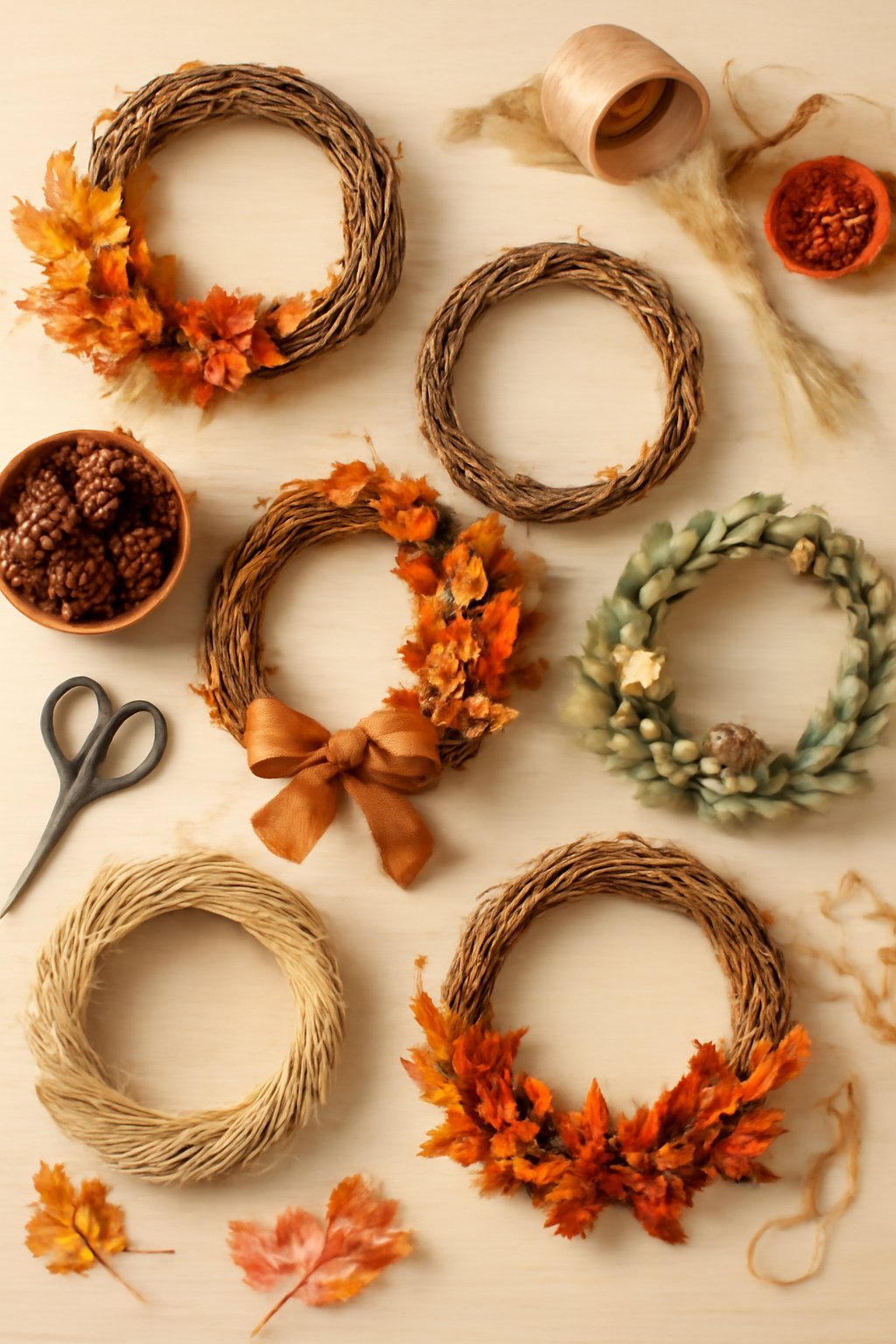 7 DIY-Herbstkranz-Ideen mit Anleitung — DIY-Herbstkranz-Ideen Anleitung