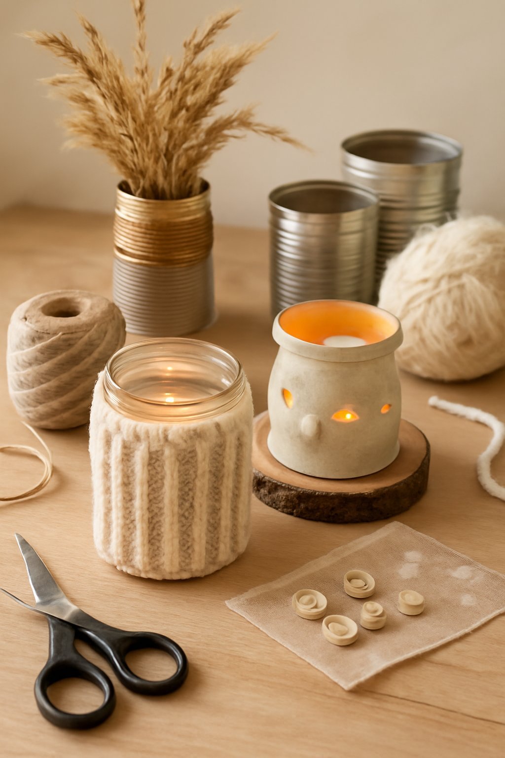 2 Upcycling-DIYs für die kalte Winterzeit