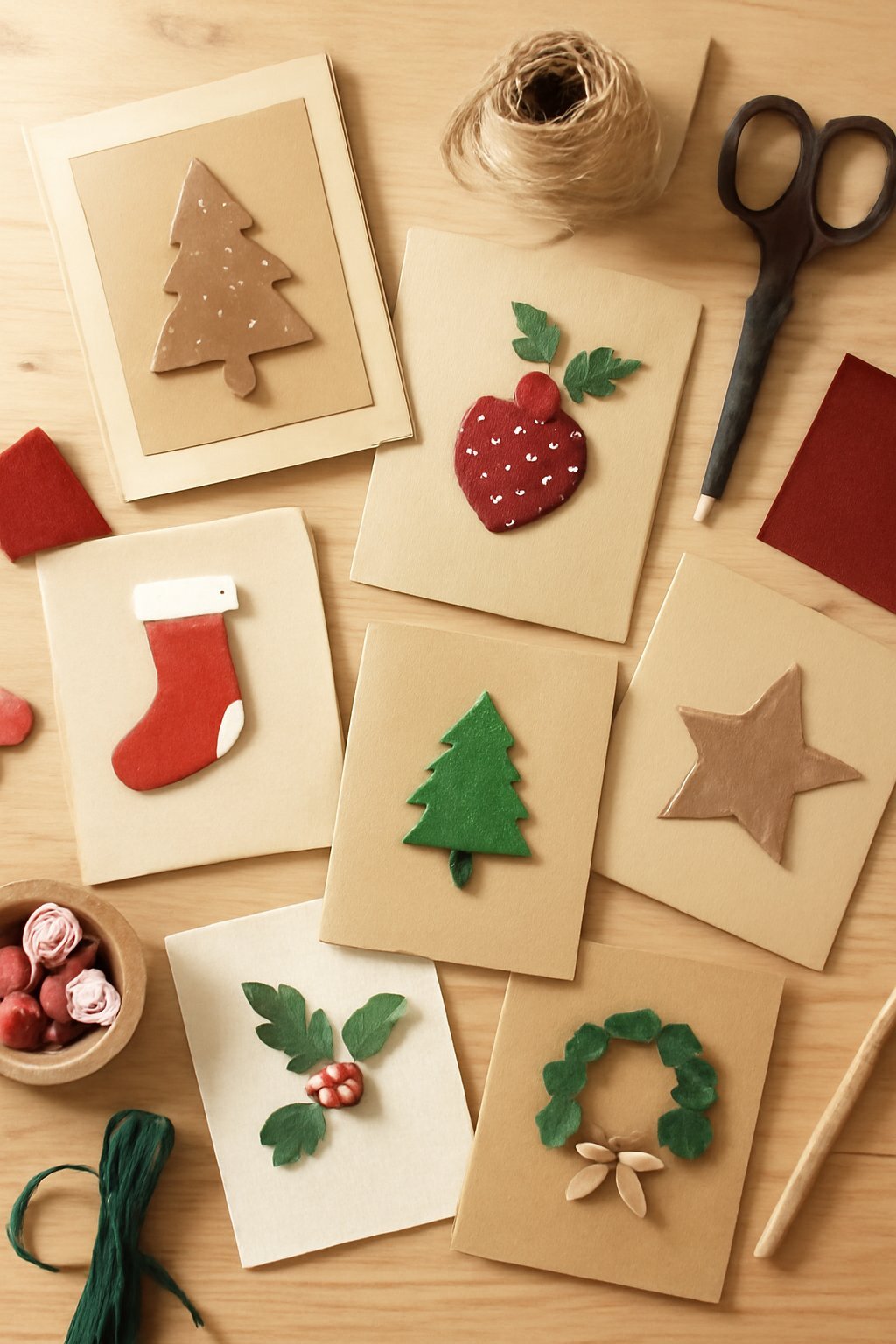 7 DIY-Weihnachtskarten — kreativ + handgemacht — DIY-Weihnachtskarten kreativ