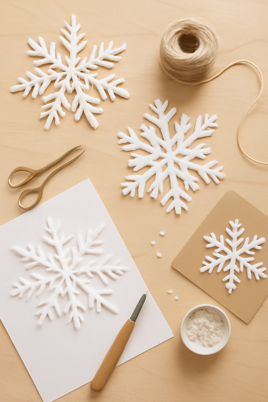 4 Papier-Schneeflocken-Bastel-Ideen für Winter — Hero-Aufnahme — Papier-Schneeflocken-Bastel-Ideen Winter