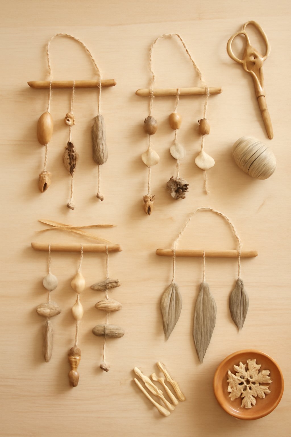 4 DIY-Windspiele aus Naturmaterial