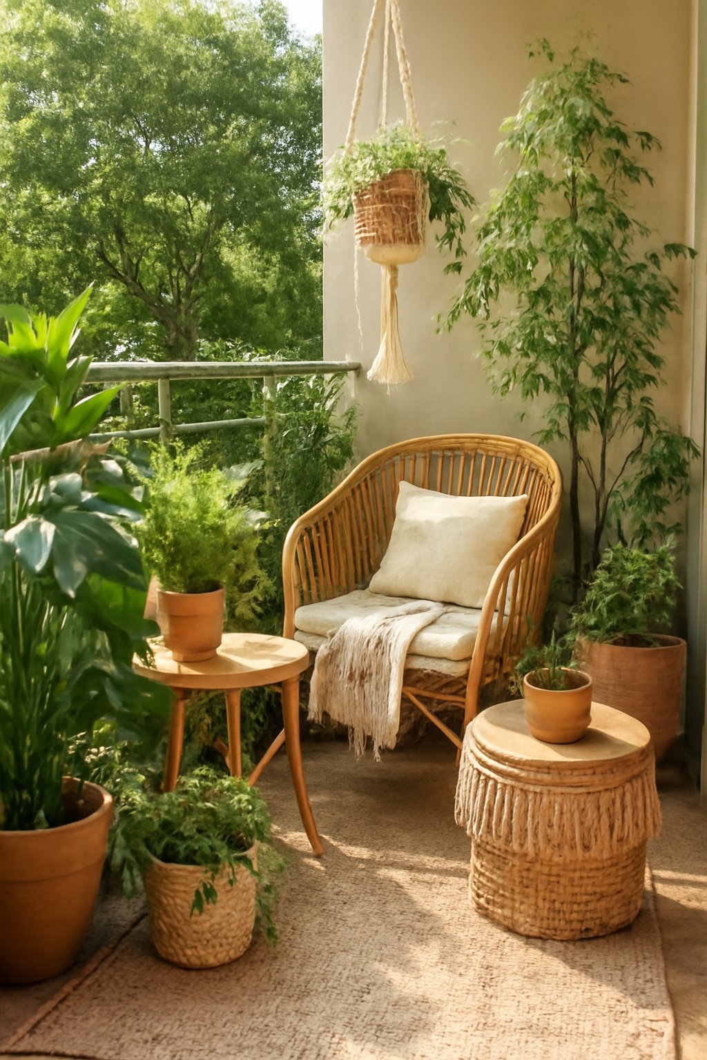 10 Ideen wie du deinen Balkon mit 30 € zur Boho-Oase machst