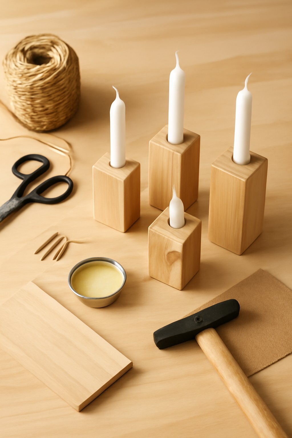 4 DIY-Kerzenständer aus Holz — mit Anleitung