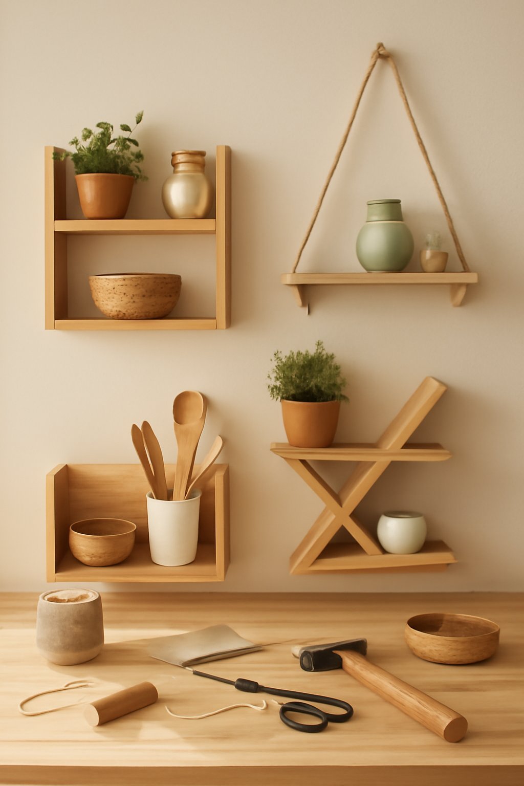 4 DIY-Regal-Ideen für Küche + Wohnzimmer