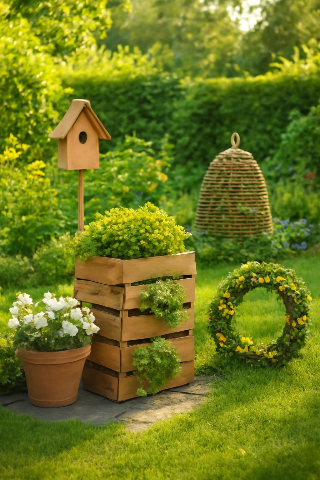 4 Gartendeko-DIYs für Frühling + Sommer — Gartendeko-DIYs Frühling