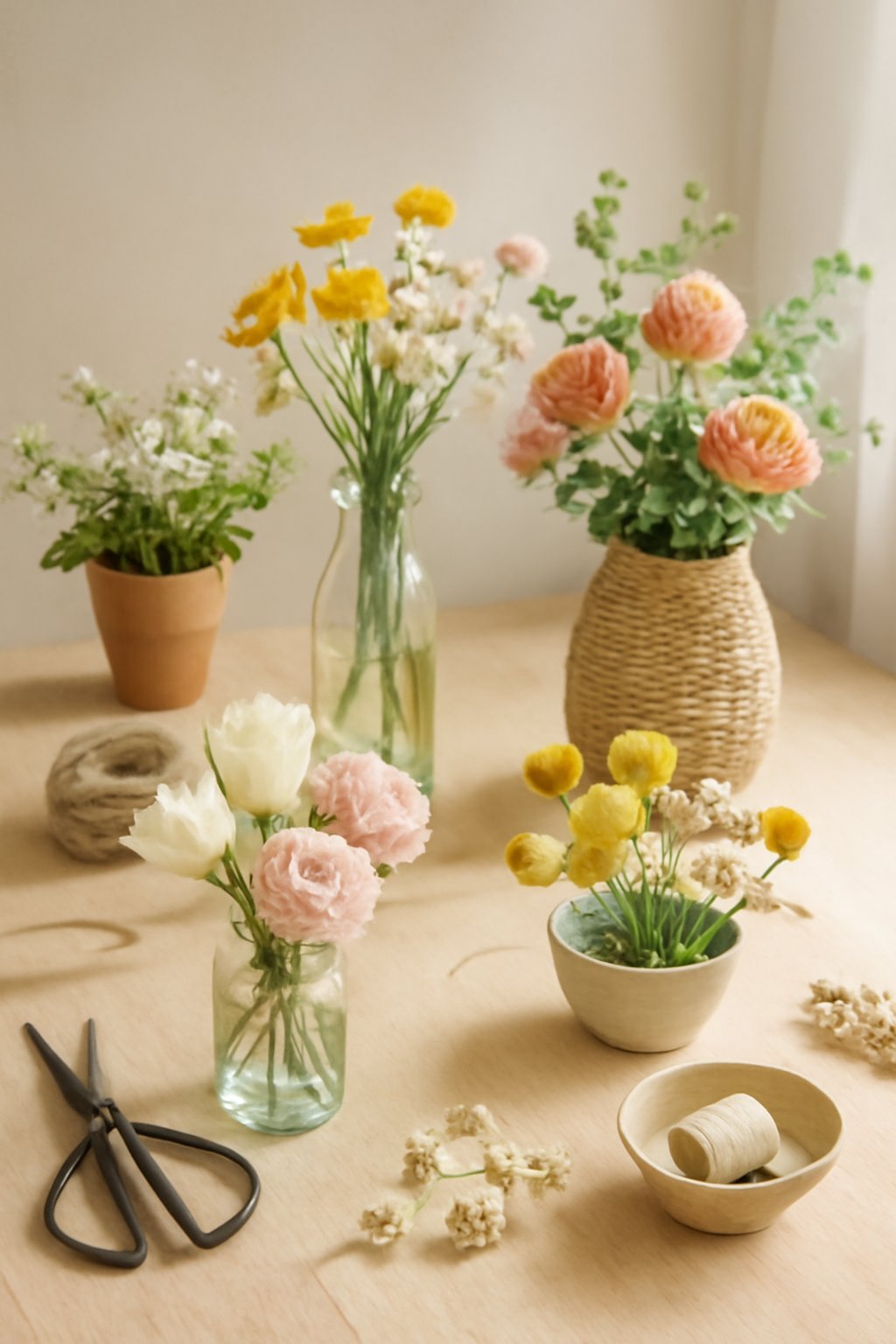 4 DIY-Blumenarrangements für Frühling + Sommer — DIY-Blumenarrangements Frühling