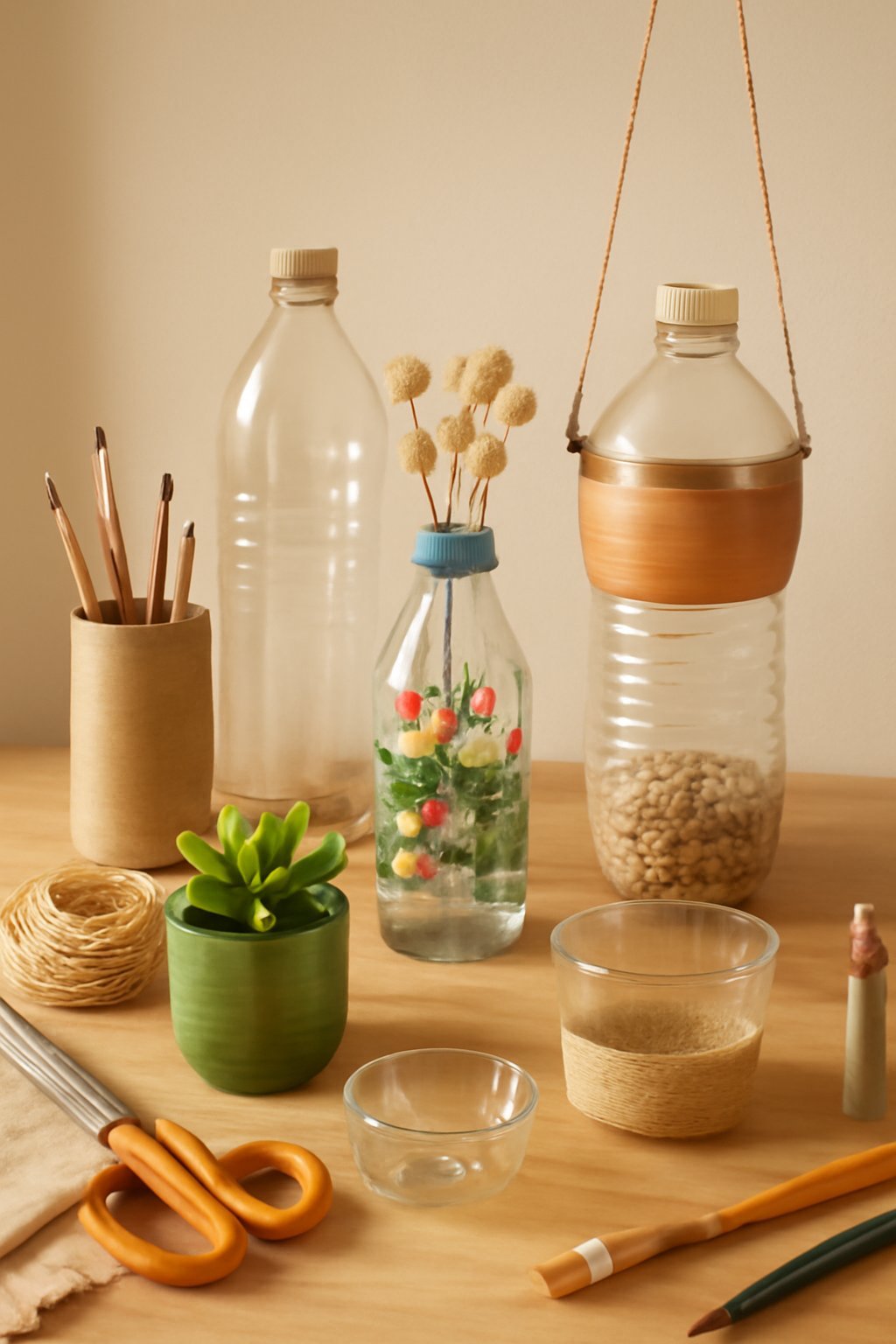 Plastikflaschen upcyceln: 6 kreative DIY-Projekte für Zuhause
