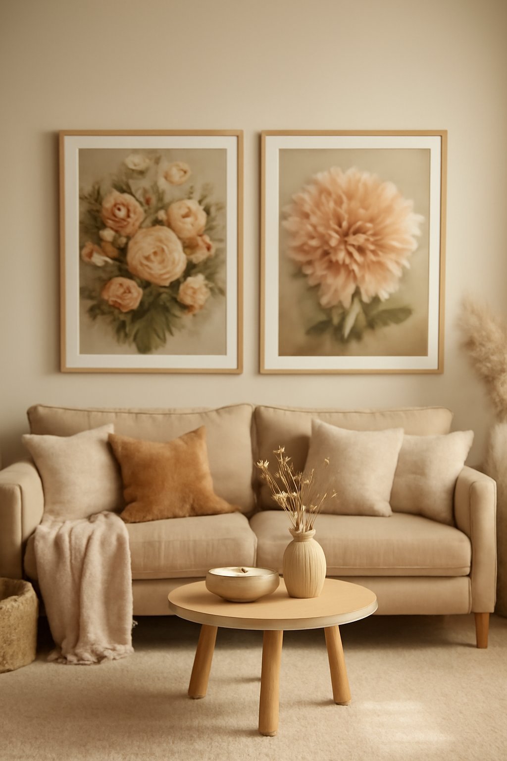 Schluss mit leeren Wänden: Blumenbilder kreativ nutzen