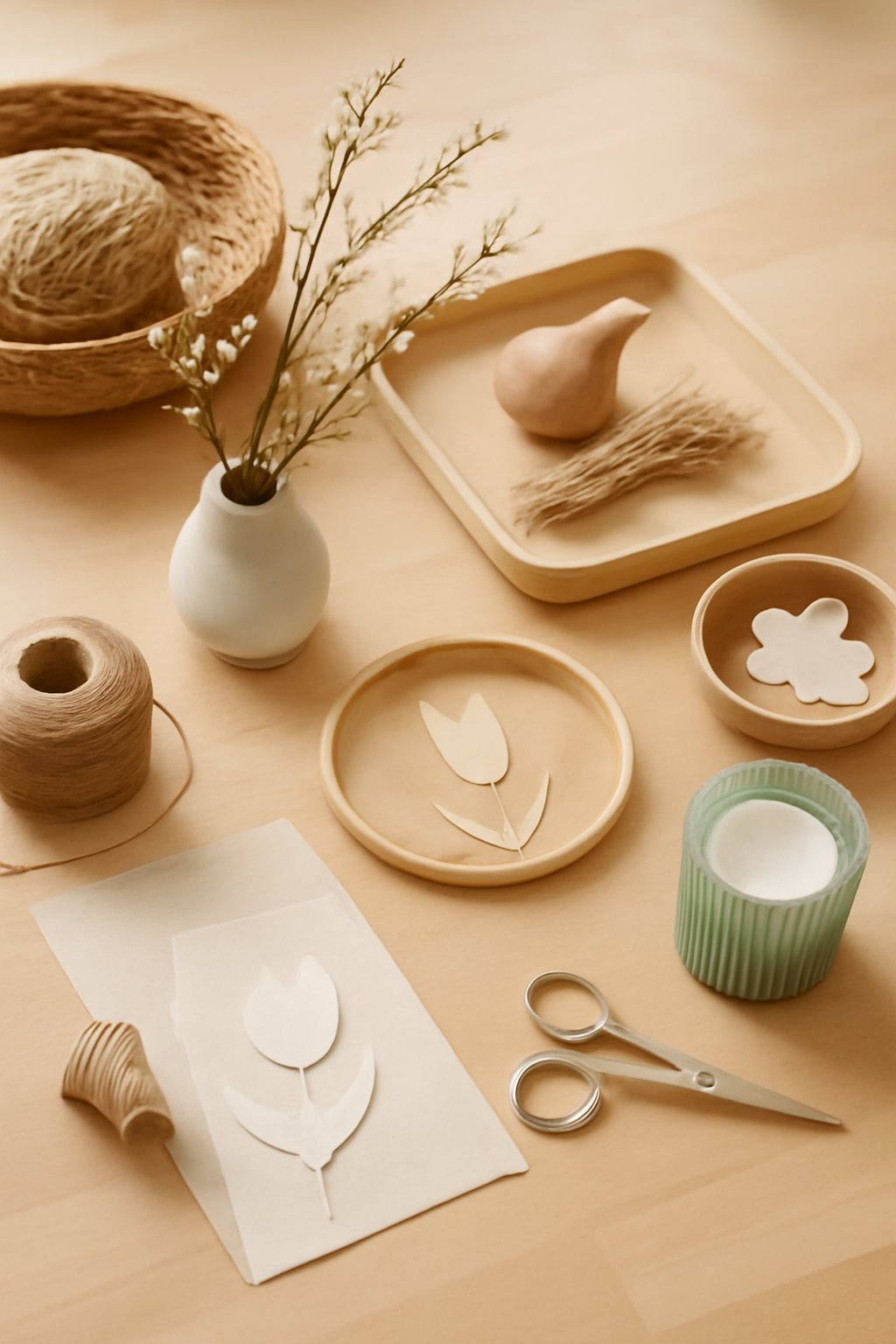 Minimalistische Frühlings-Deko: 6 kreative DIY-Projekte für jeden Raum