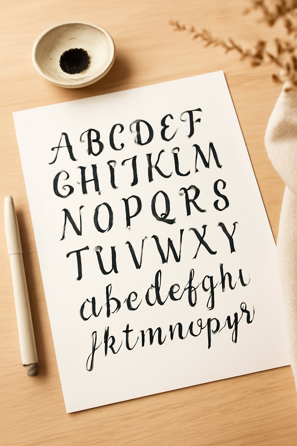 Handlettering Alphabet Einfach: 12 kreative Ideen zum Selbermachen