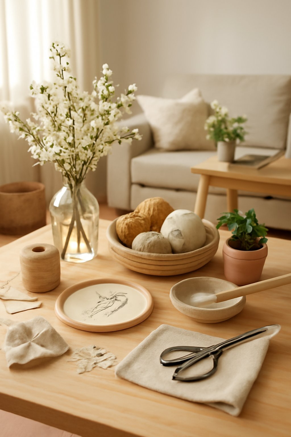 Skandi-Wohnzimmer im Frühling: 5 DIY-Tipps für ein helles Zuhause